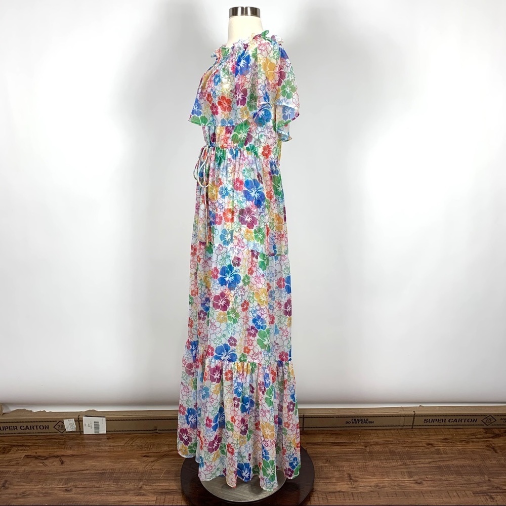 All Things Mochi Kona Polynesian Maxi Dress Hibiscus Floral Tropical — image 5 of 8